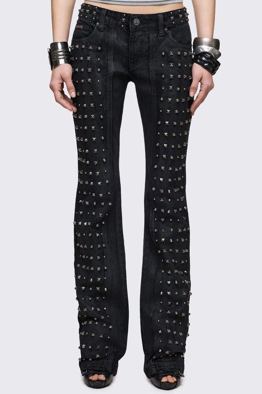 Riot Studded Bootcut Jeans | Minga London Hot Sale
