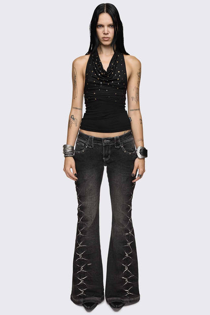 Abigail Flared Jeans | Minga London Customer Favorite