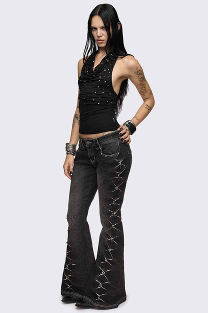 Abigail Flared Jeans | Minga London Customer Favorite