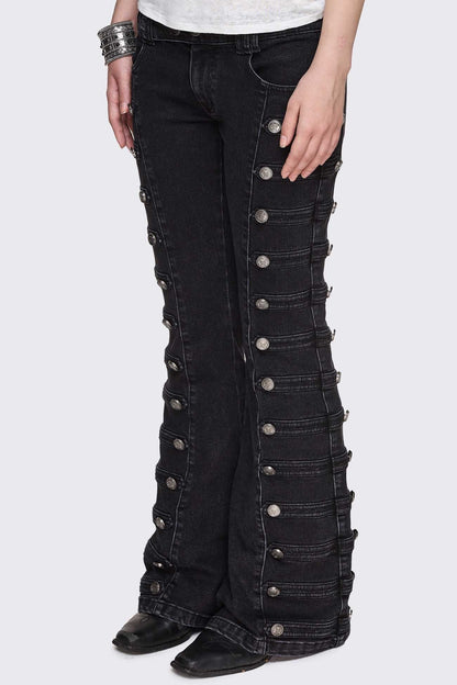 Hilda Military Flared Jeans | Minga London Great Value