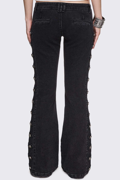 Hilda Military Flared Jeans | Minga London Great Value