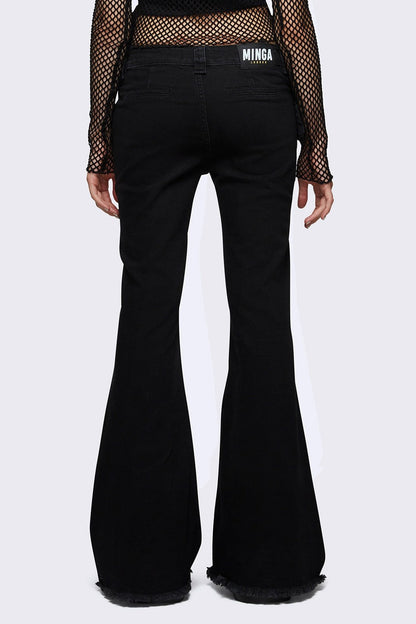 Gia Belted Flared Jeans | Minga London Best Seller