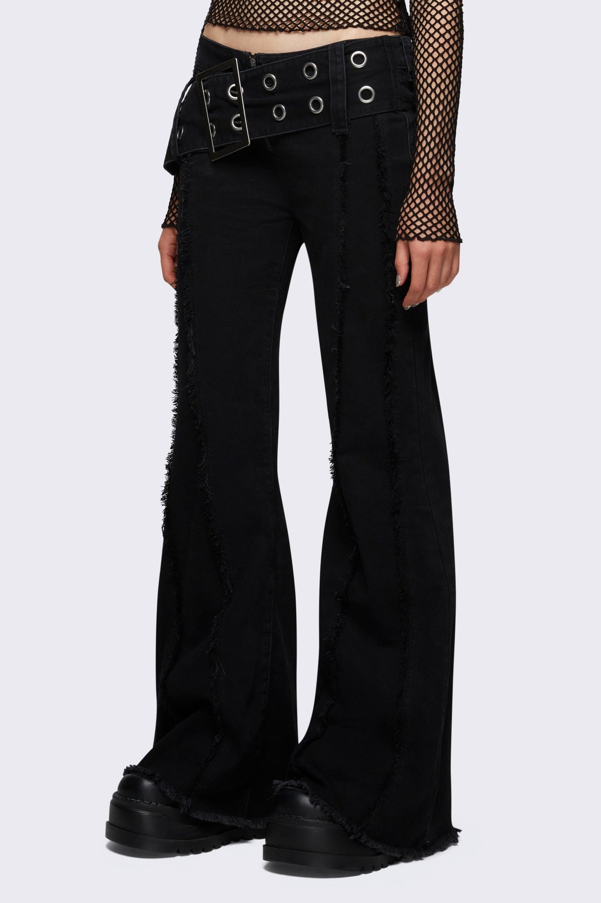 Gia Belted Flared Jeans | Minga London Best Seller