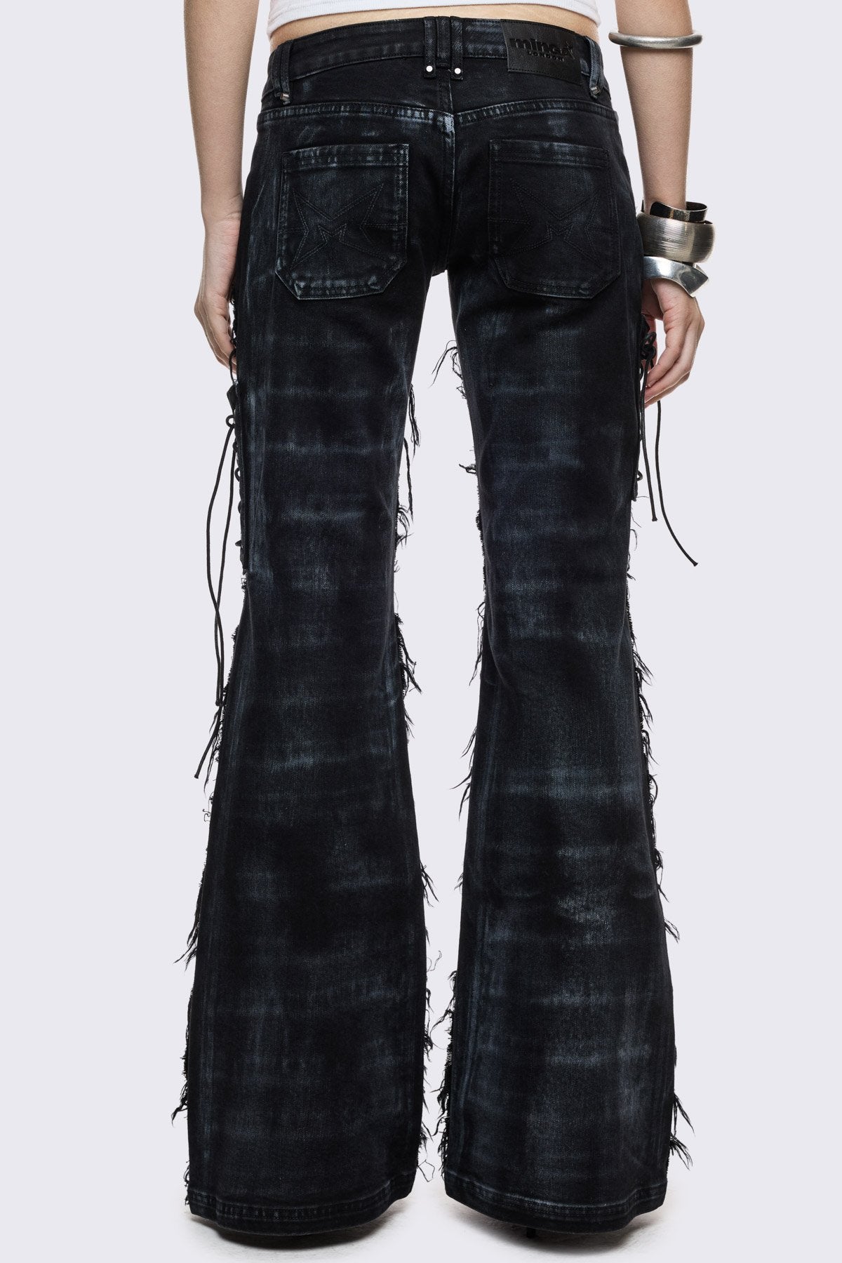 Dash Distressed Flared Jeans | Minga London Top Pick