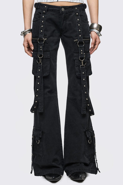 Bruise Cargo Flared Jeans | Minga London Sale
