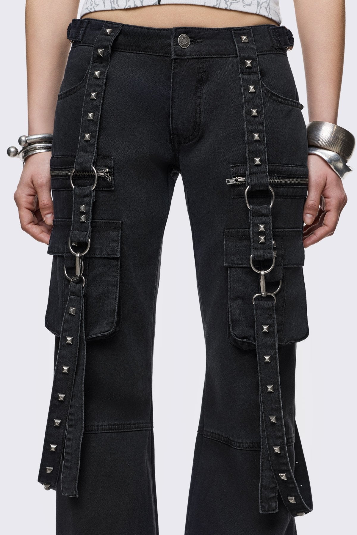 Bruise Cargo Flared Jeans | Minga London Sale