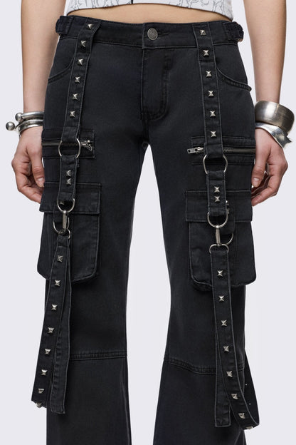 Bruise Cargo Flared Jeans | Minga London Sale