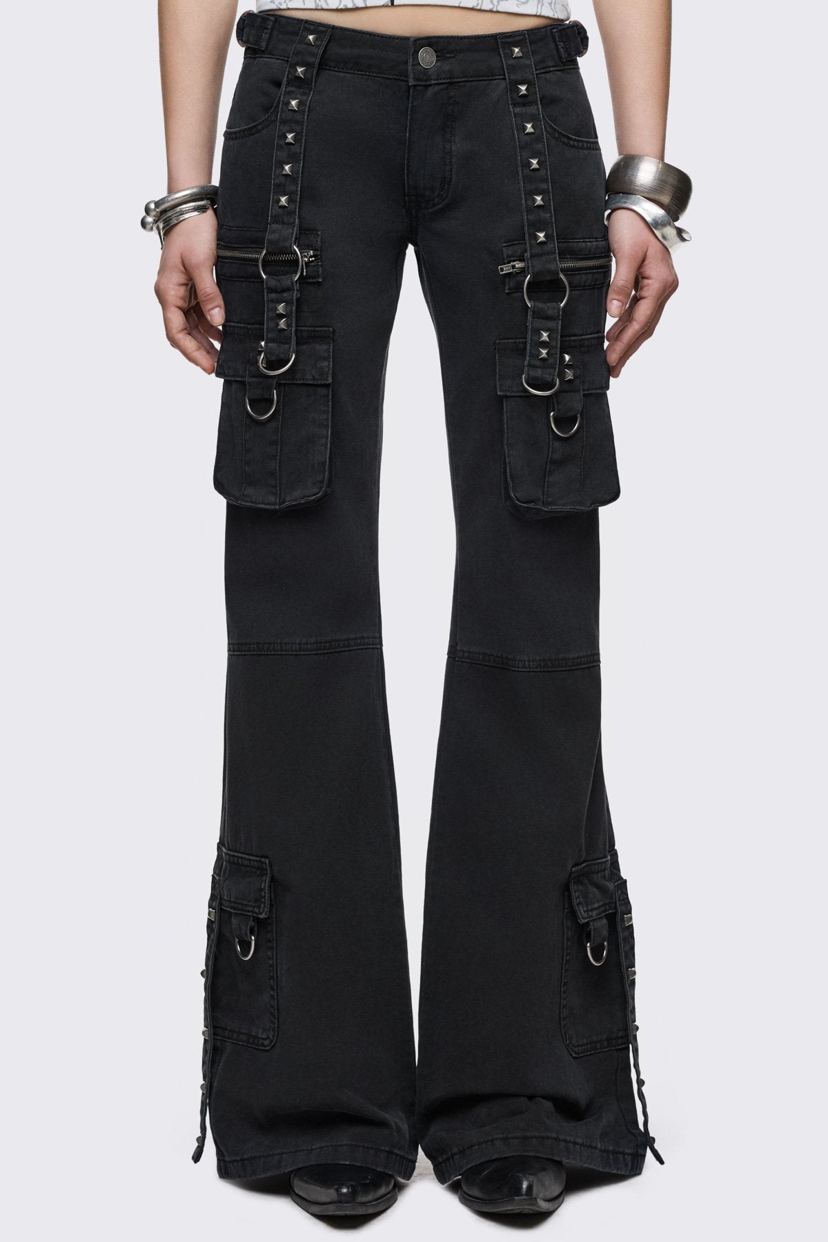 Bruise Cargo Flared Jeans | Minga London Sale