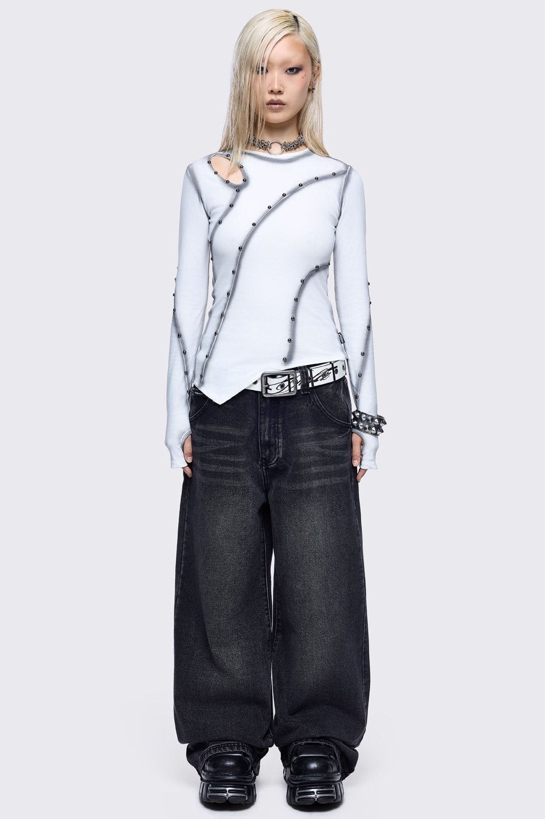 Fallen Angel Baggy Jeans | Minga London Sale
