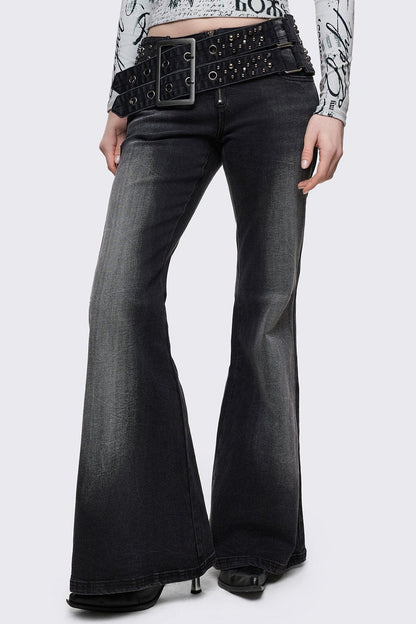 Roxie Belted Flared Jeans | Minga London Deals