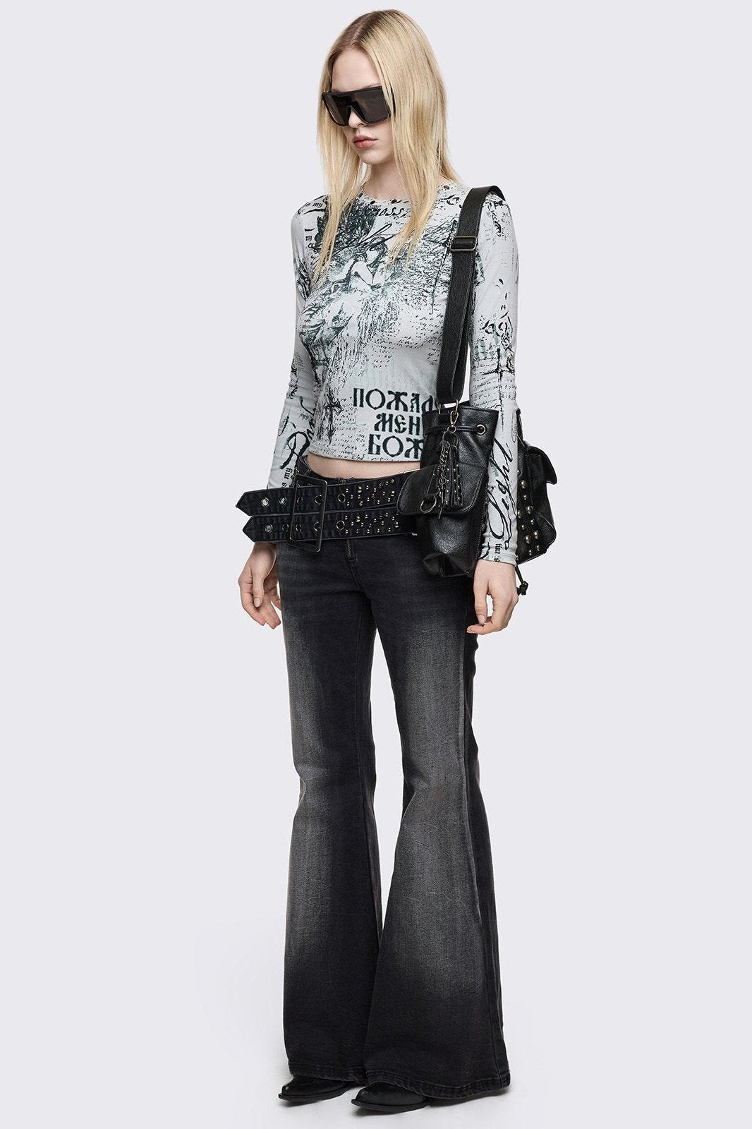 Roxie Belted Flared Jeans | Minga London Deals