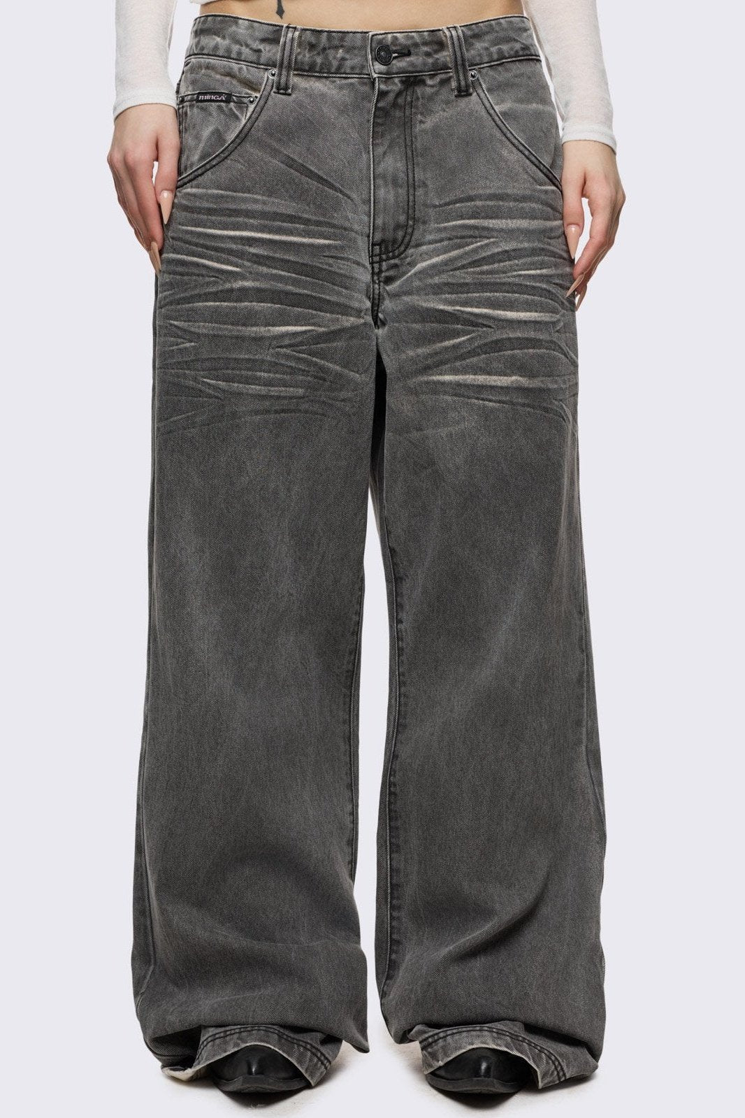 Smoke Baggy Jeans | Minga London Hot Sale