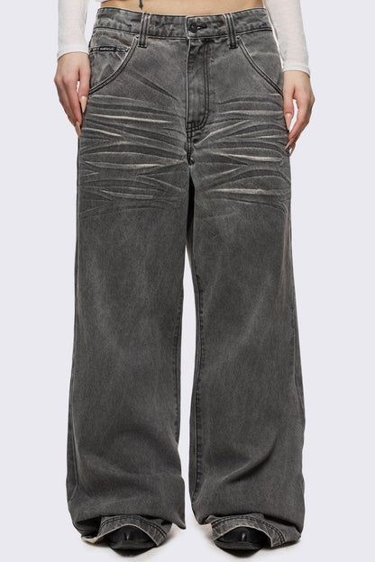 Smoke Baggy Jeans | Minga London Hot Sale