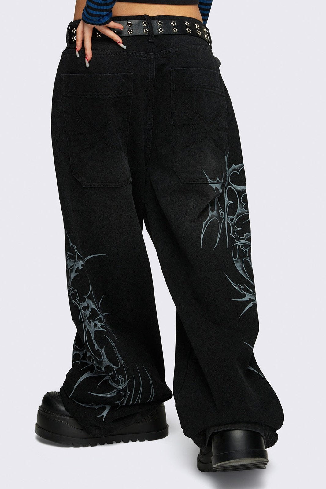 Blaze Graphic Baggy Jeans | Minga London Discount