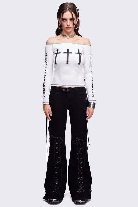 Alyssa Flared Jeans | Minga London Essential