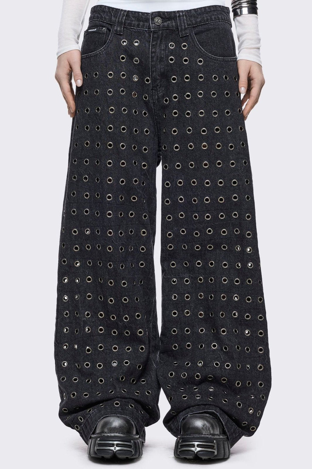 Rogue Black Baggy Jeans | Minga London Everyday
