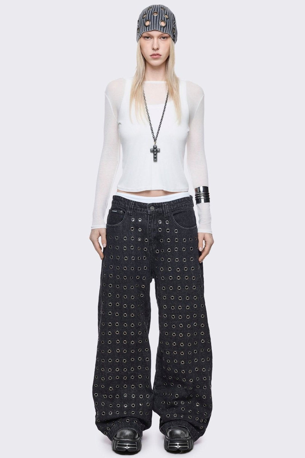 Rogue Black Baggy Jeans | Minga London Everyday