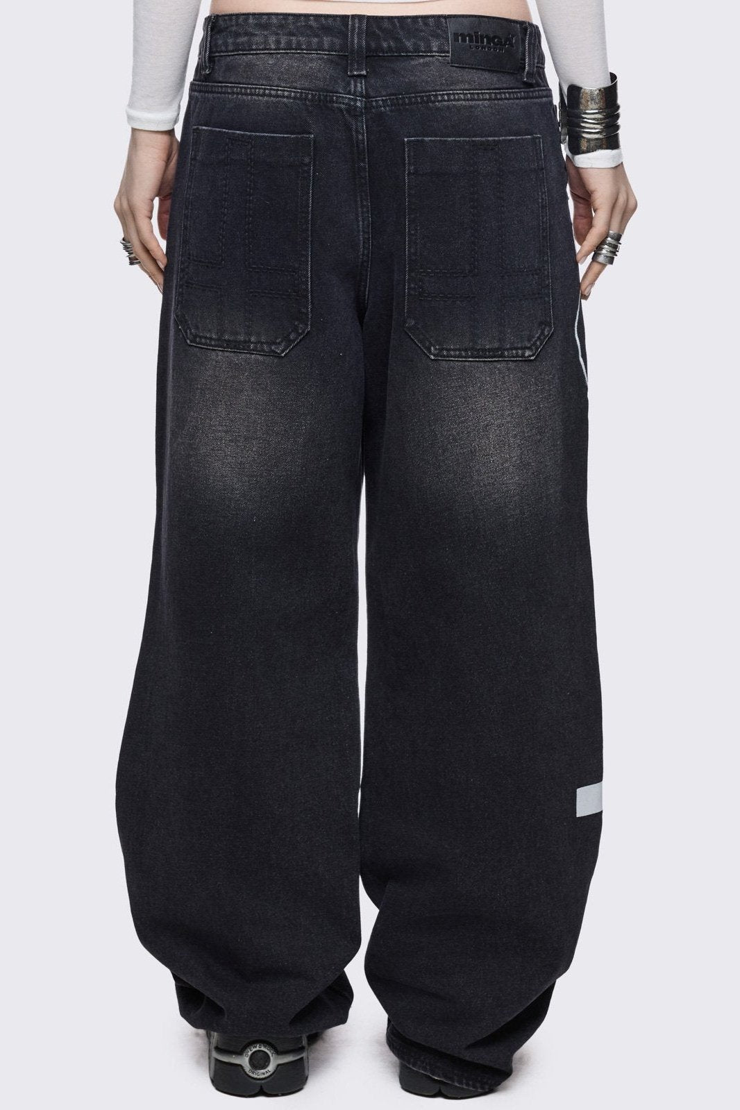 Ephemeral Graphic Baggy Jeans | Minga London Best Price