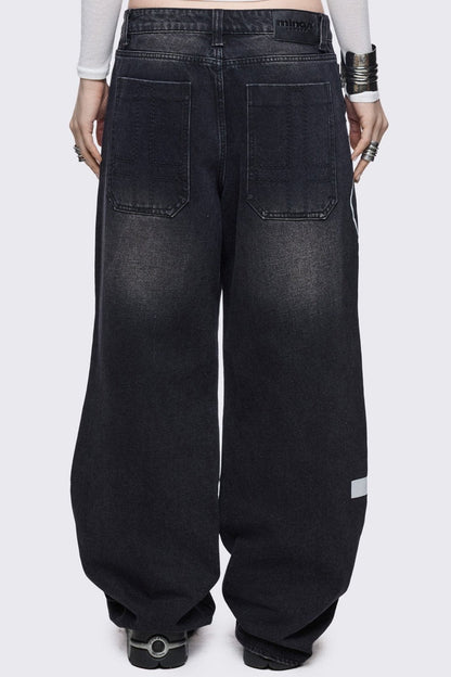Ephemeral Graphic Baggy Jeans | Minga London Best Price