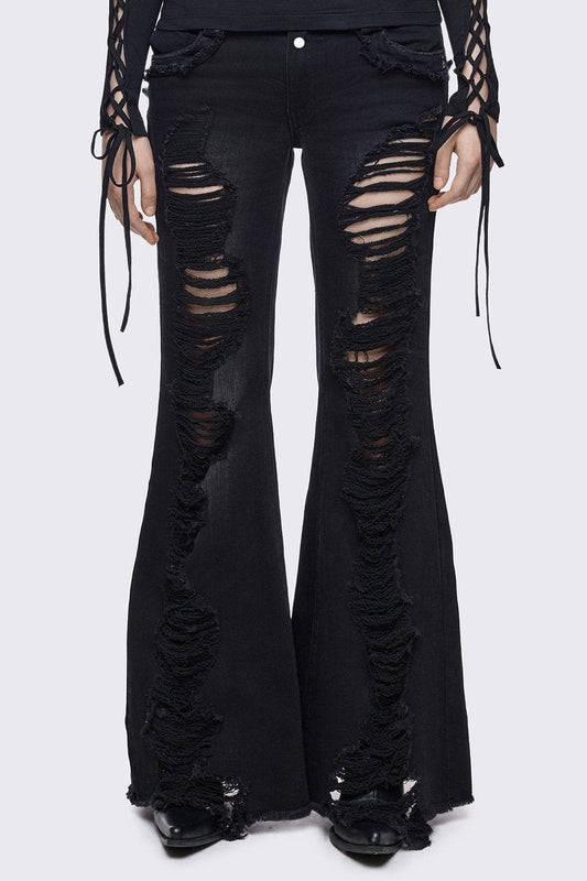 Brooke Black Flared Jeans | Minga London Special Offer