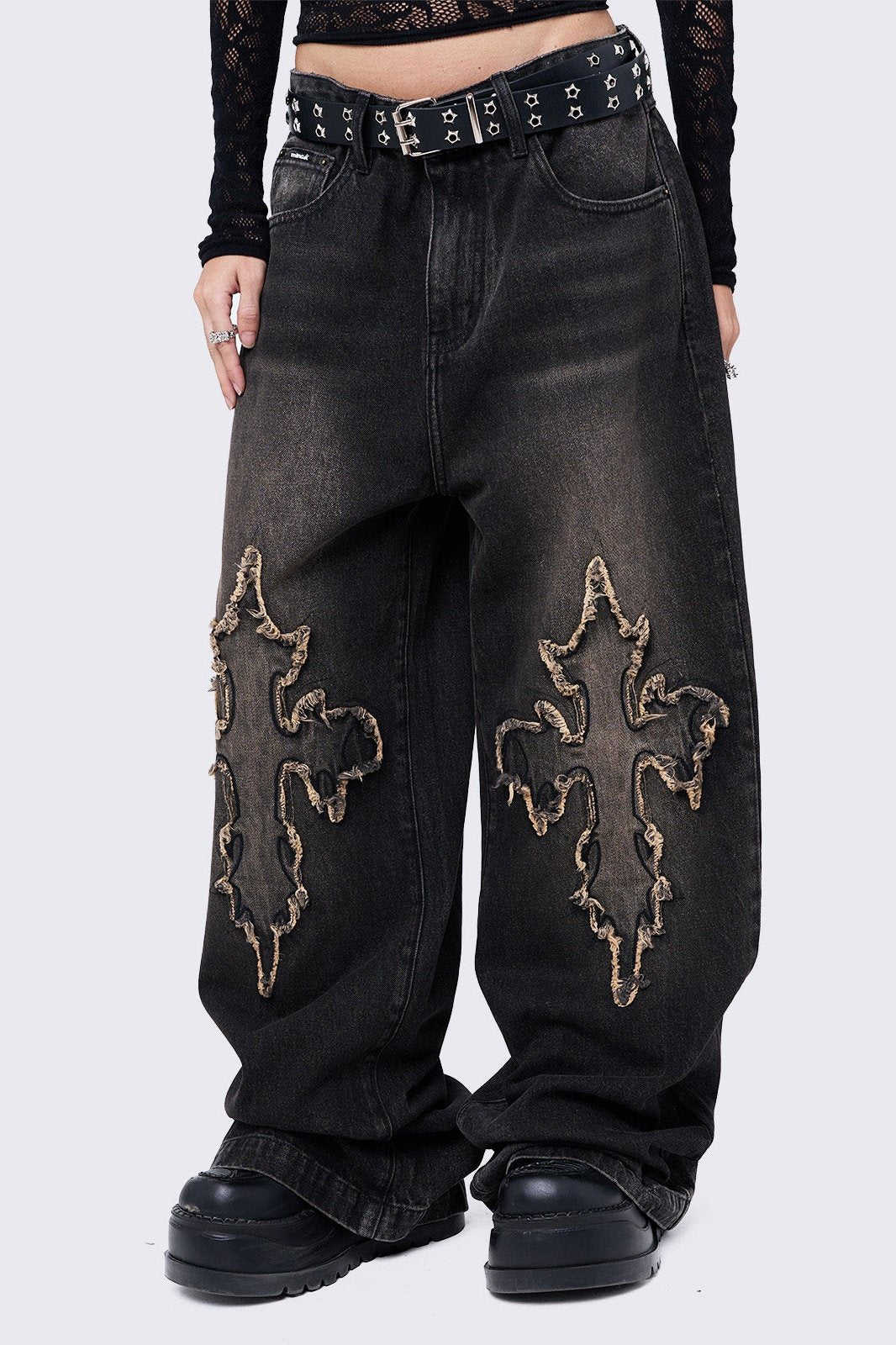 Cryptocross Baggy Jeans | Minga London Special Offer