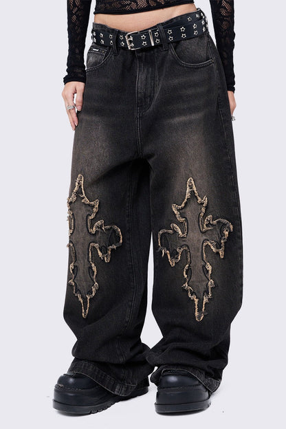 Cryptocross Baggy Jeans | Minga London Special Offer