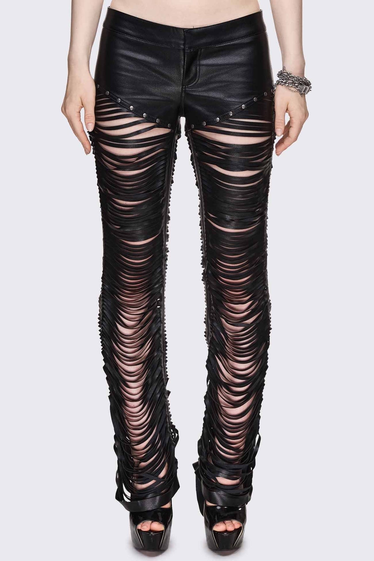 Bad Habits Slashed & Studded Pants | Minga London Premium