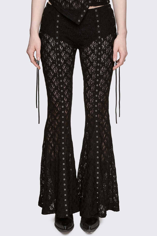 Moor Lace Flared Pants | Minga London Top Pick