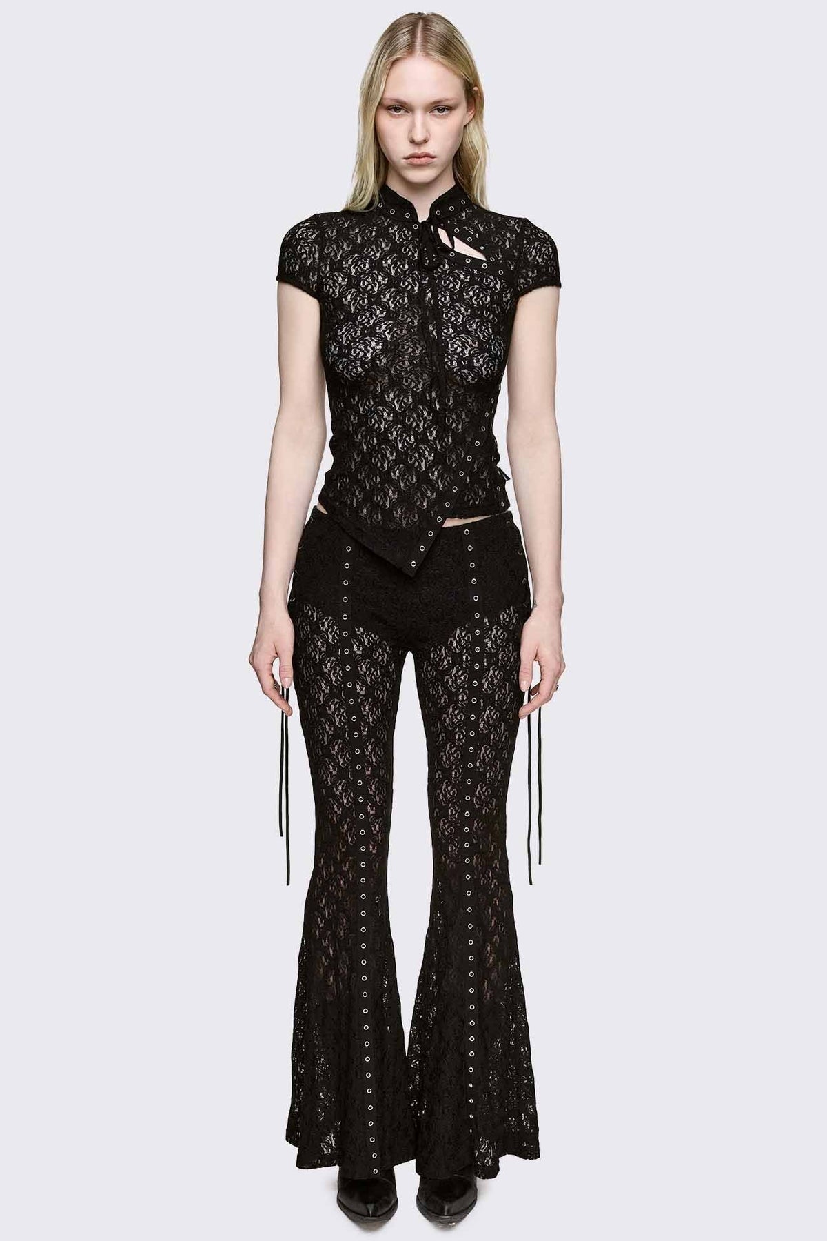 Moor Lace Flared Pants | Minga London Top Pick