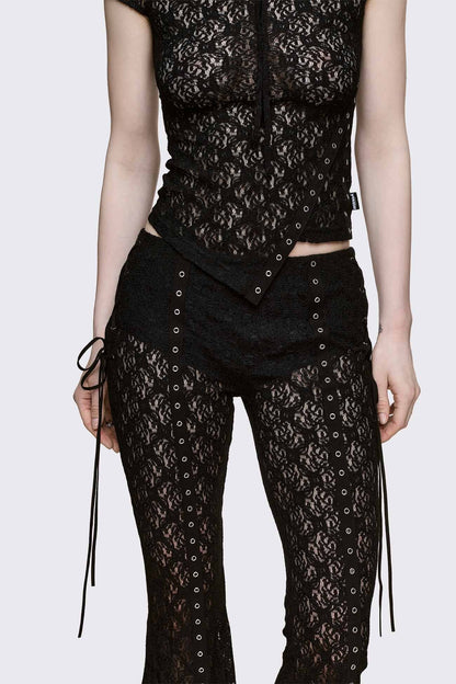 Moor Lace Flared Pants | Minga London Top Pick