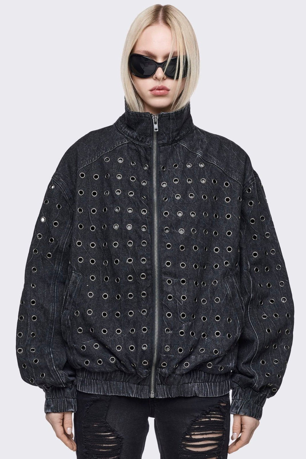 Rogue Denim Bomber Jacket | Minga London Exclusive