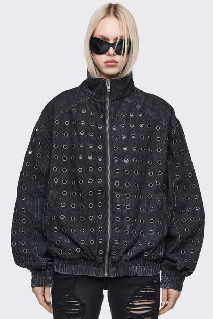 Rogue Denim Bomber Jacket | Minga London Exclusive