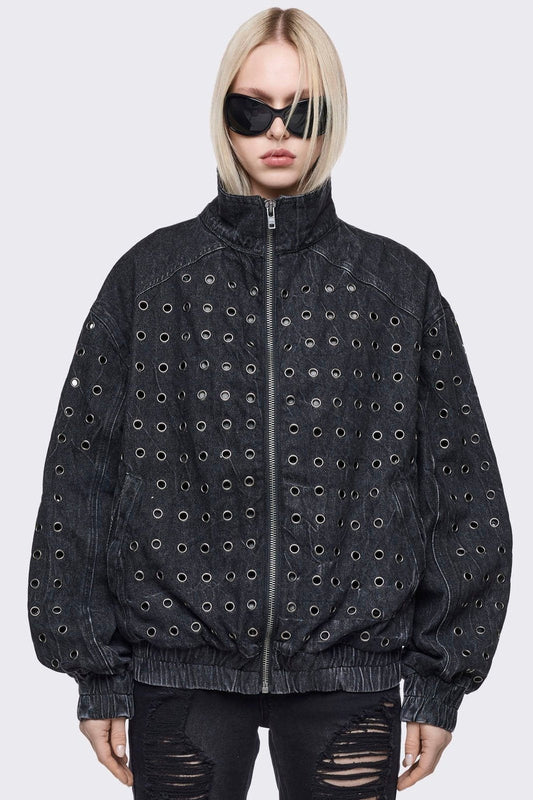 Rogue Denim Bomber Jacket | Minga London Exclusive