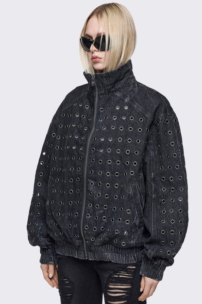 Rogue Denim Bomber Jacket | Minga London Exclusive