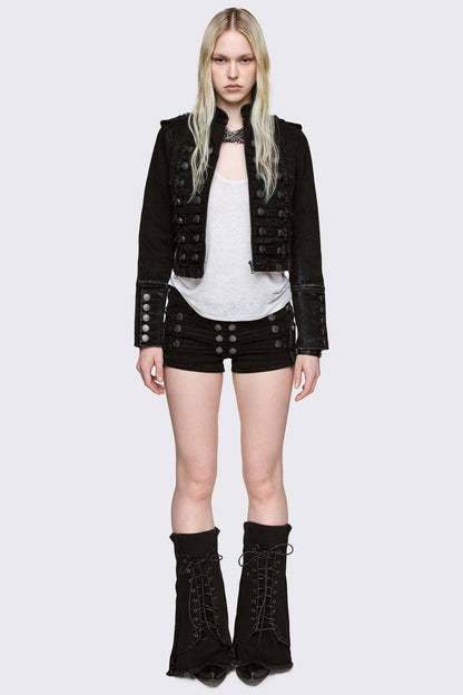 Bound Denim Leg Warmers | Minga London Best Seller