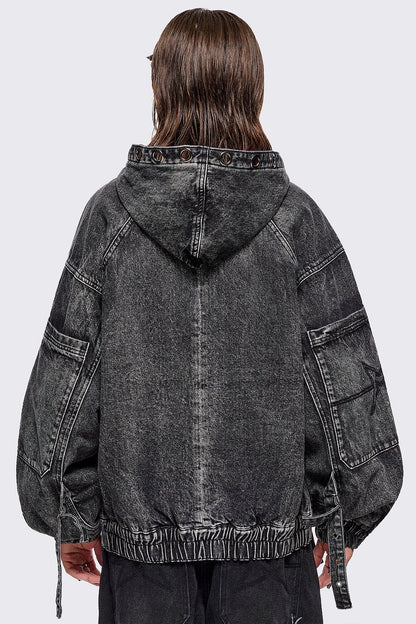 Zade Denim Bomber Jacket | Minga London Best Price