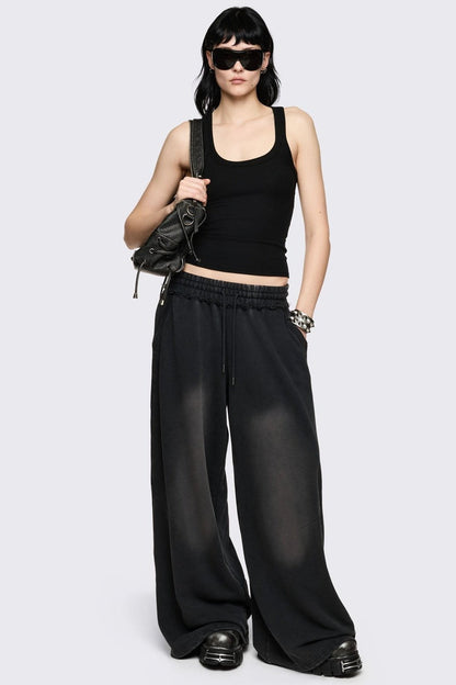 Blur Black Washed Sweatpants | Minga London Top Pick