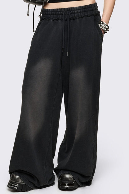 Blur Black Washed Sweatpants | Minga London Top Pick