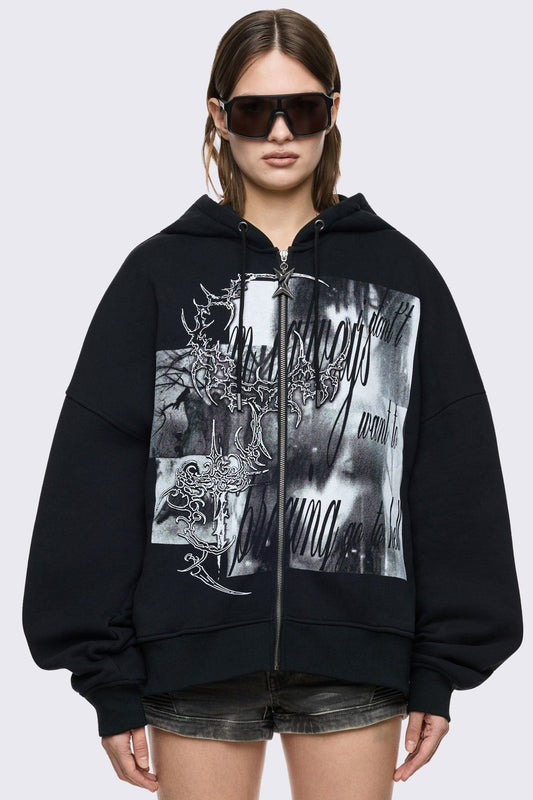 Go to Hell Zip Up Hoodie | Minga London Hot Sale
