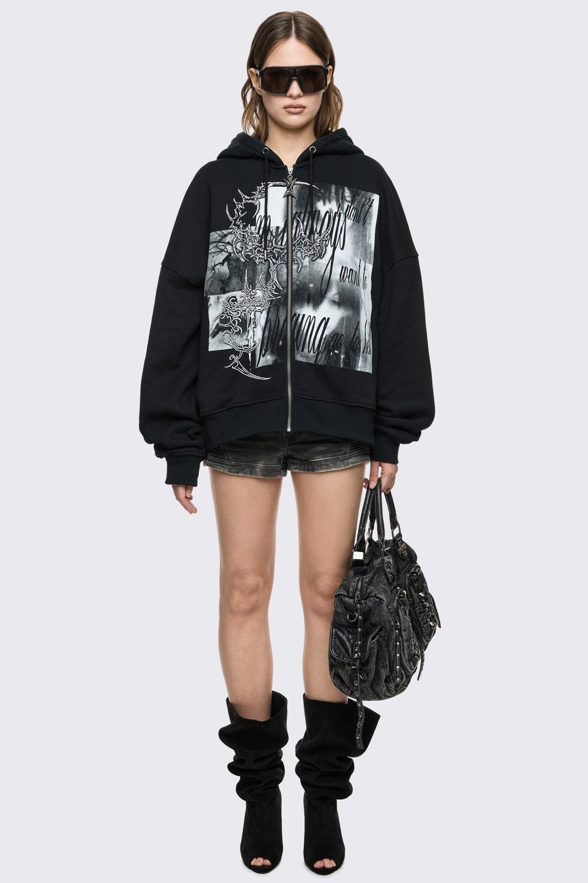 Go to Hell Zip Up Hoodie | Minga London Hot Sale