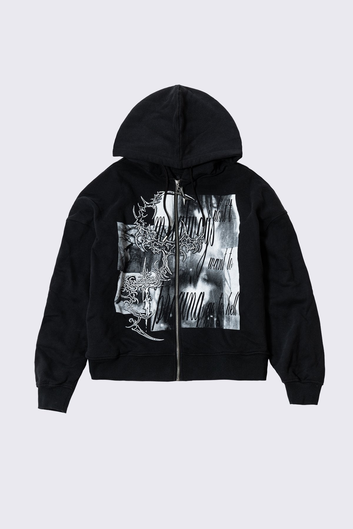 Go to Hell Zip Up Hoodie | Minga London Hot Sale
