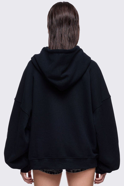 Fallen Angel Zip Up Hoodie | Minga London Best Seller