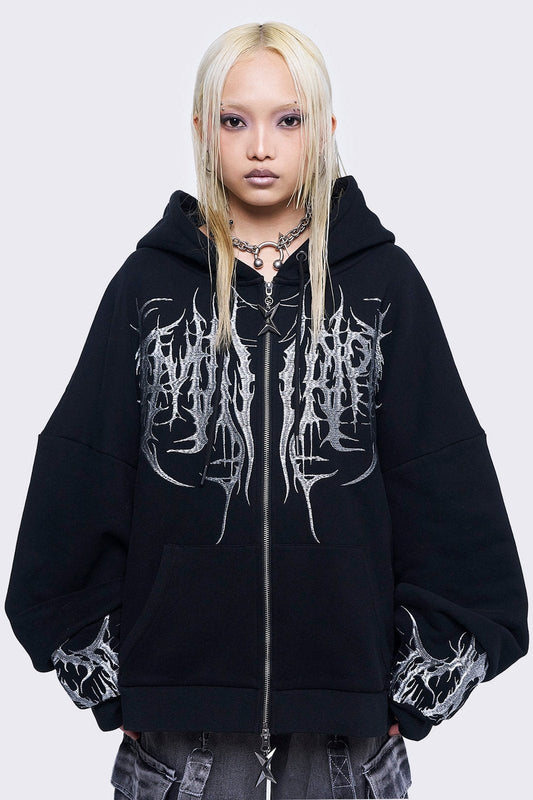 Venom Zip Up Hoodie | Minga London Essential