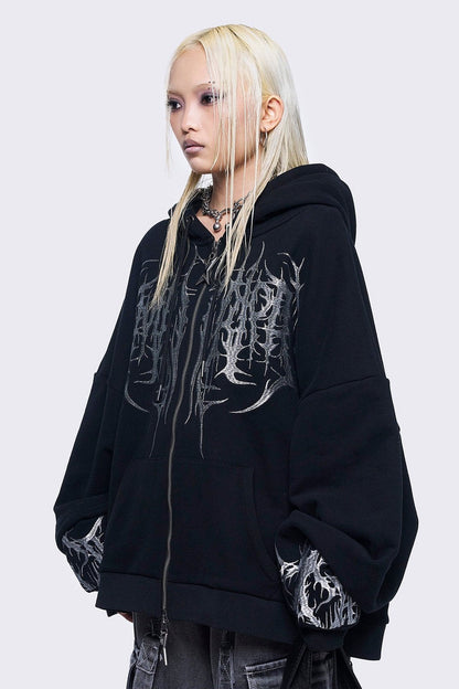 Venom Zip Up Hoodie | Minga London Essential
