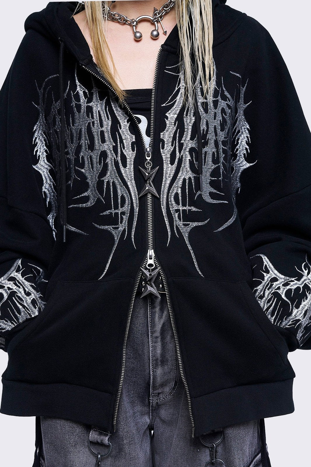 Venom Zip Up Hoodie | Minga London Essential