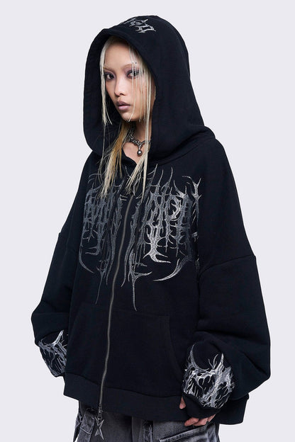 Venom Zip Up Hoodie | Minga London Essential