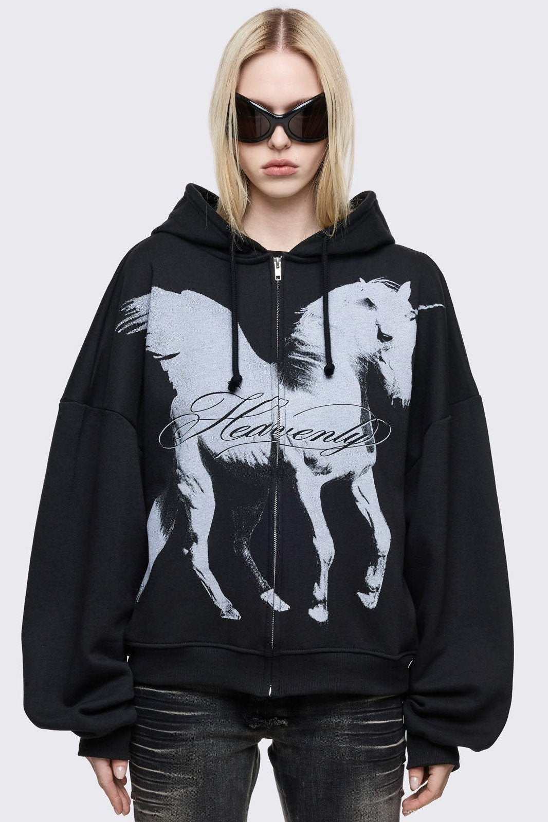 Heavenly Alicorn Zip Up Hoodie | Minga London Best Price