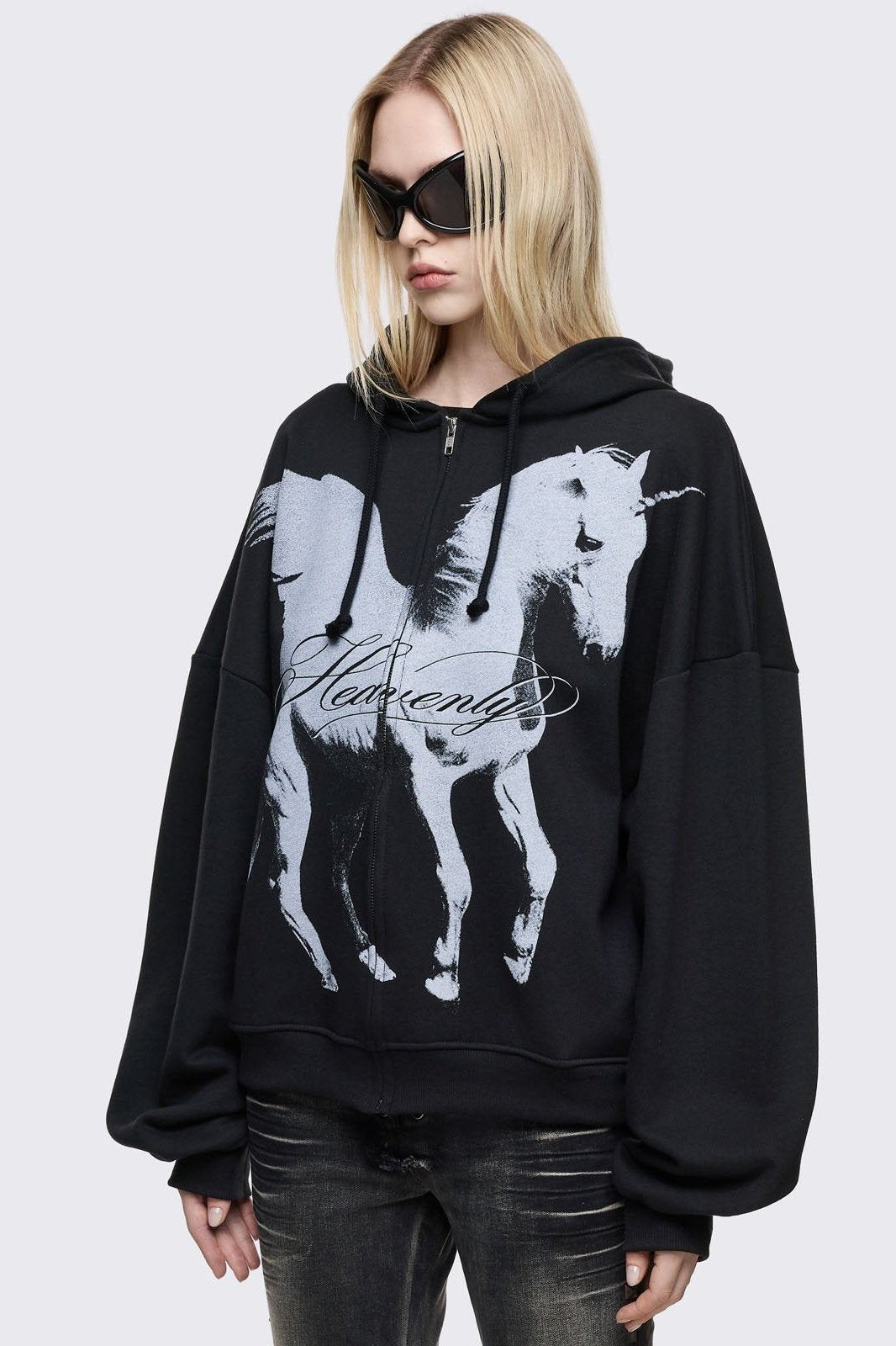 Heavenly Alicorn Zip Up Hoodie | Minga London Best Price