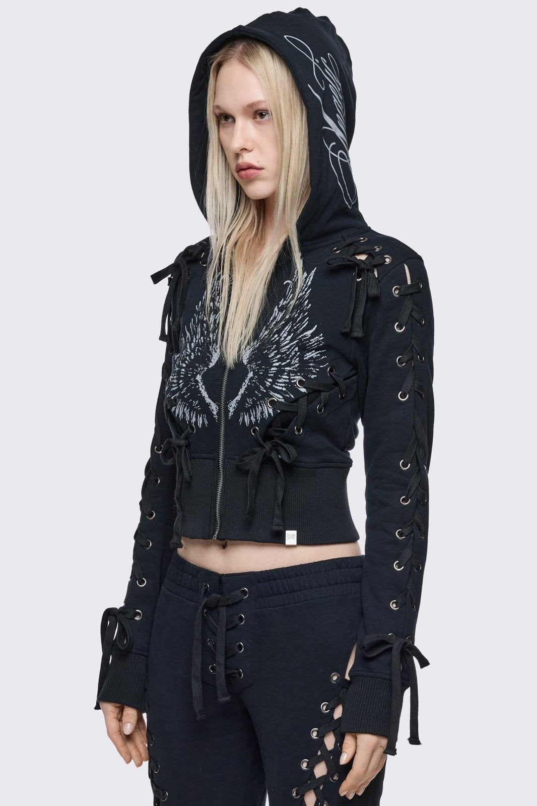 Grave Zip Up Hoodie | Minga London Discount