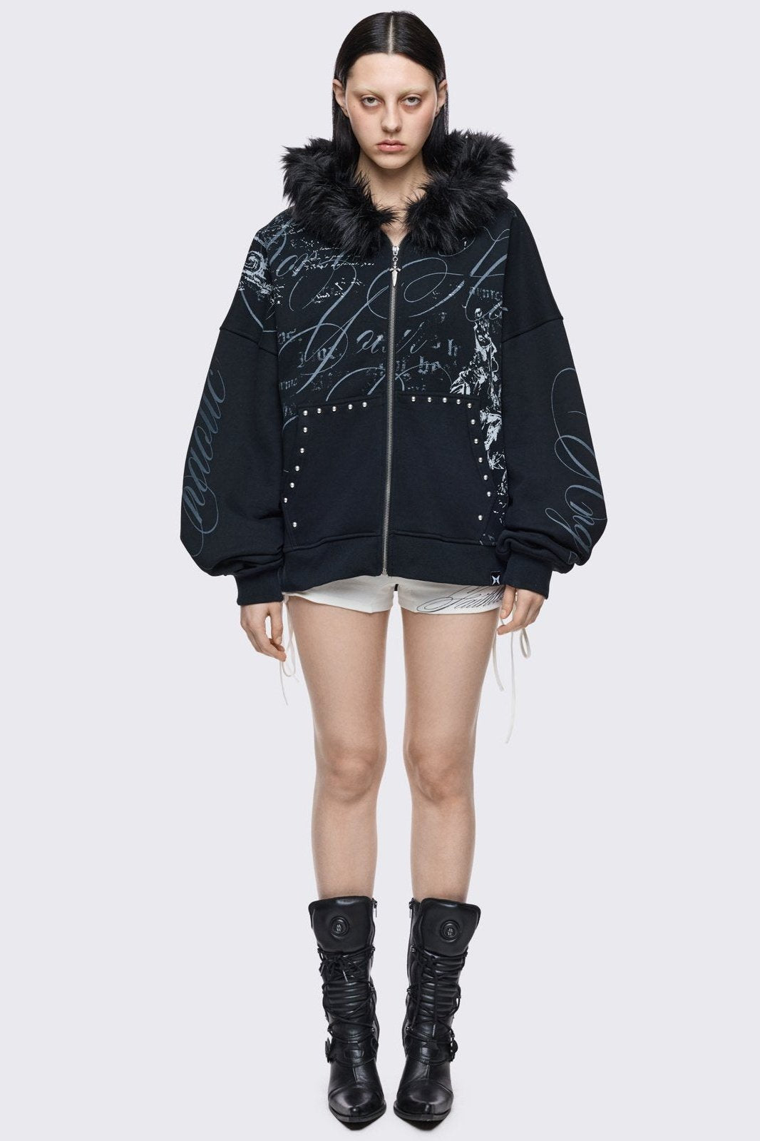 Divine Trouble Zip Up Hoodie | Minga London Essential